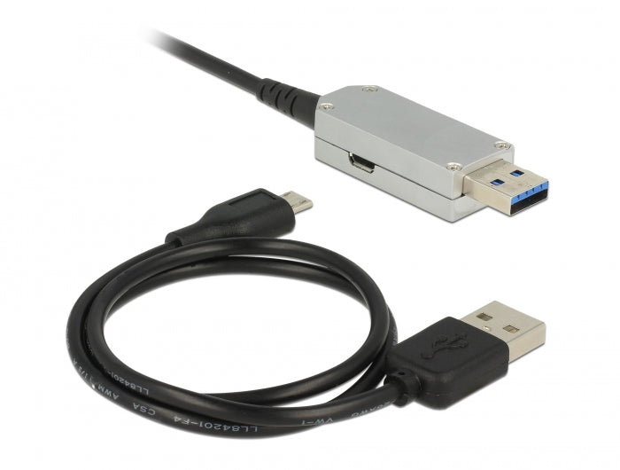 Delock Aktives Optisches Kabel USB 5 Gbps Typ-A Stecker zu Typ-A Buchse 50 m