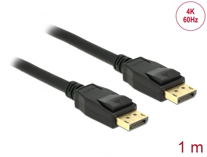 Delock Kabel DisplayPort 1.2 Stecker > DisplayPort Stecker 4K 1 m