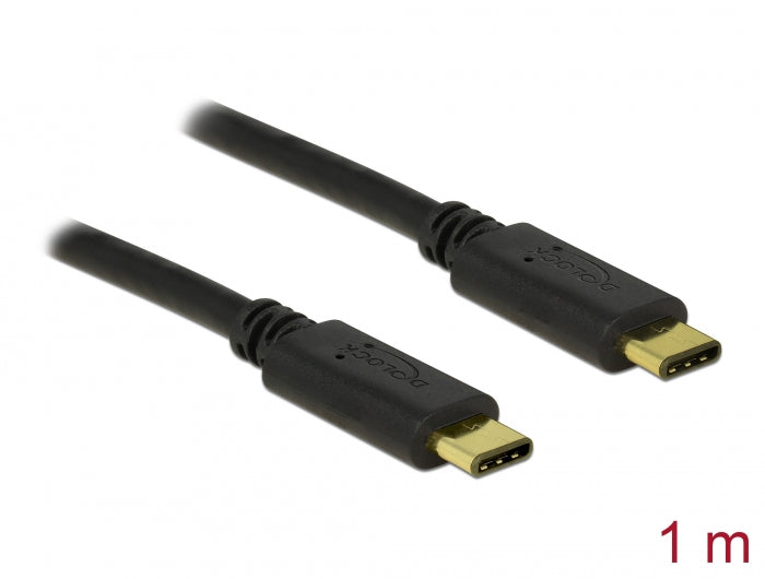 Delock USB 2.0 Kabel Type-C zu Type-C 1 m 3 A