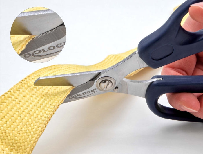 Delock Glasfaserschere für Fasern aus Aramid
