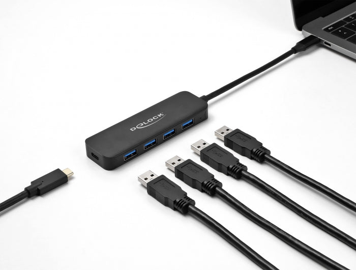 Delock USB Type-C™ Hub 4 Port USB 5 Gbps mit Power Delivery 85 Watt