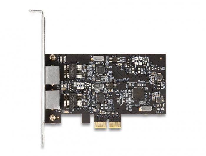 Delock PCI Express x2 Netzwerkkarte 2,5 Gigabit LAN 2 x RJ45 i225