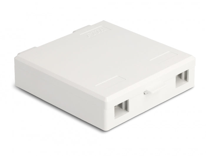 Delock LWL Anschlussdose zur Wandmontage für 2 x SC Simplex oder LC Duplex weiß
