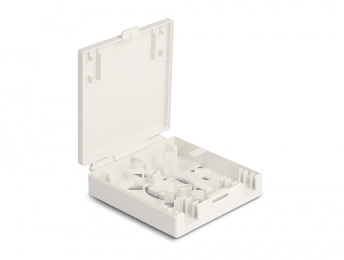 Delock LWL Anschlussdose zur Wandmontage für 2 x SC Simplex oder LC Duplex weiß