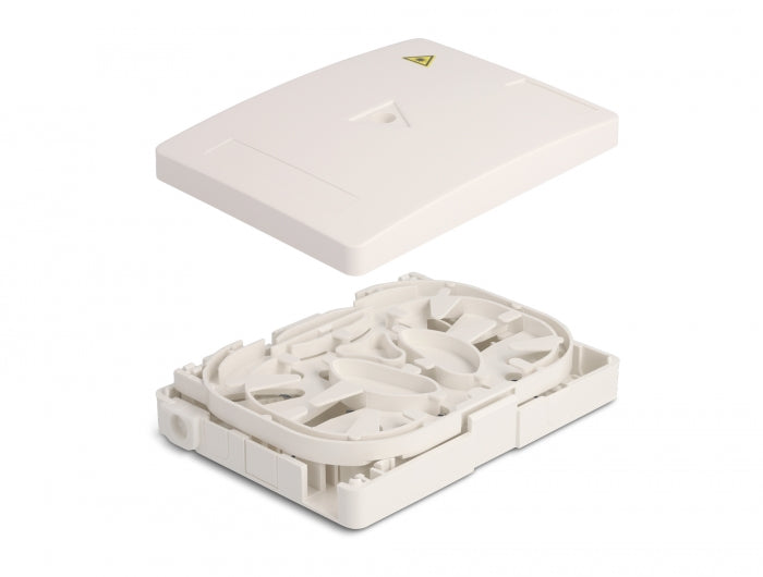Delock LWL Anschlussdose zur Wandmontage für 2 x SC Simplex oder LC Duplex weiß