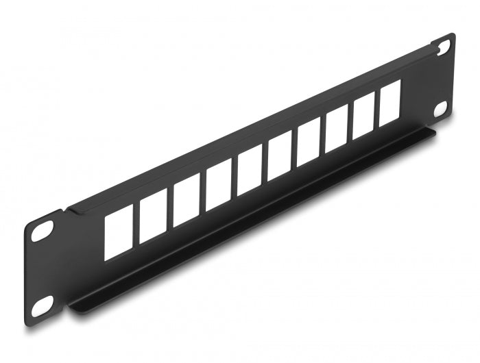 Delock 10″ Keystone Patchpanel 10 Port schwarz