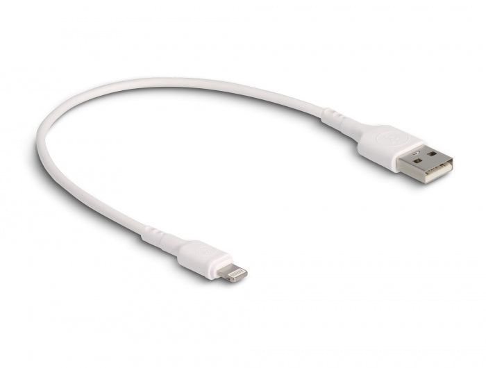 Delock USB Ladekabel für iPhone™, iPad™, iPod™ weiß 30 cm