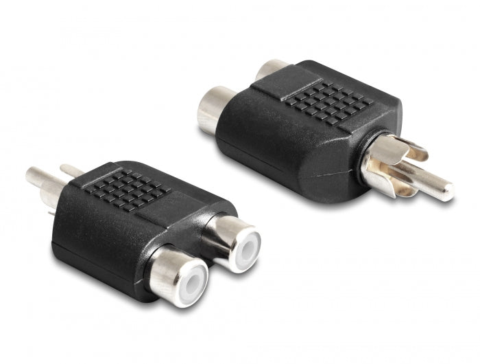 Delock Adapter 2 x Cinchbuchse > 1 x Cinchstecker