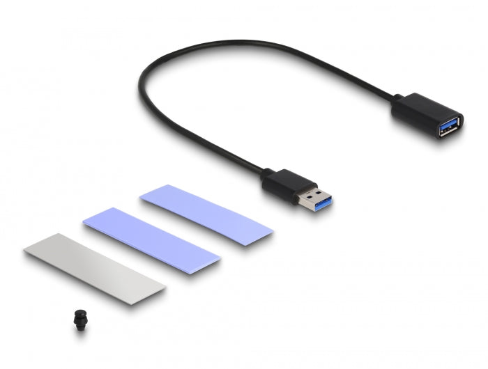 Delock USB 3.2 Gen 2 Gehäuse für PlayStation®5 mit M.2 NVMe Slot - werkzeugfrei