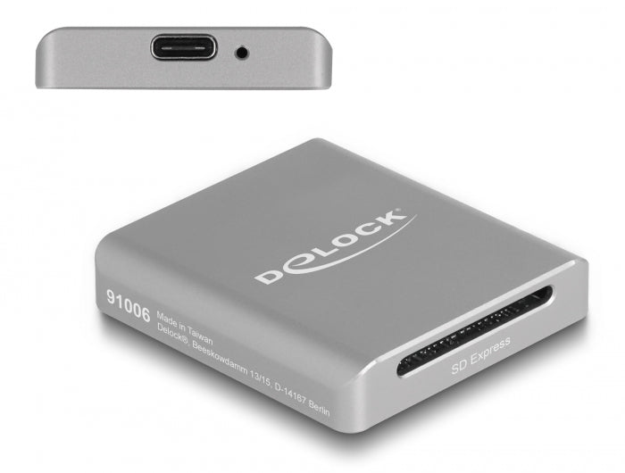 Delock USB Type-C™ Card Reader für SD Express (SD 7.1) Speicherkarten