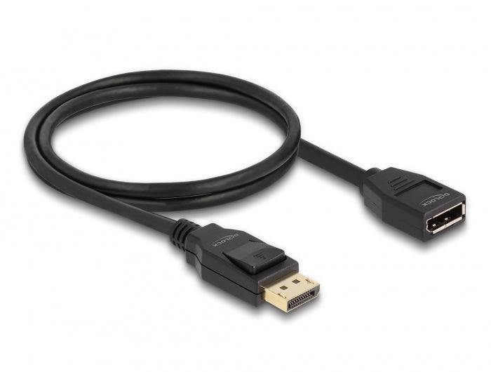 Delock DisplayPort 1.2 Verlängerungskabel 4K 60 Hz 1 m