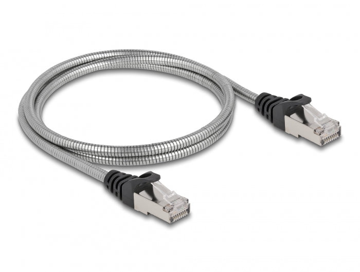 Delock RJ45 Kabel Cat.6A U/FTP mit Metallmantel 1 m