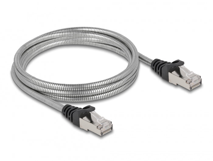 Delock RJ45 Kabel Cat.6A U/FTP mit Metallmantel 2 m