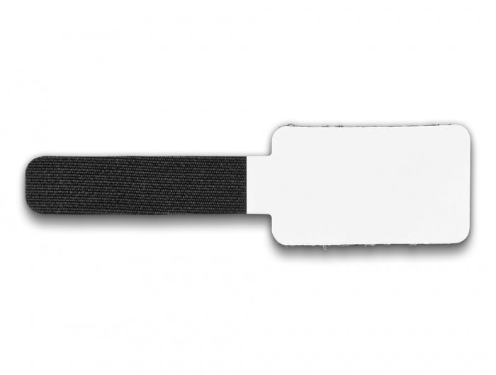 Delock Mini Klett-Kabelhalter L 90 mm x B 24 mm selbstklebend 10 Stück schwarz