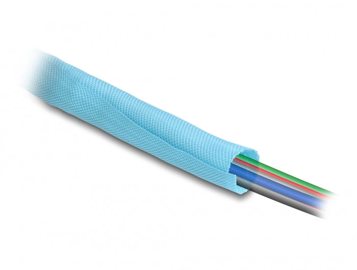 Delock Gewebeschlauch selbstschließend hitzebeständig 5 m x 10 mm blau