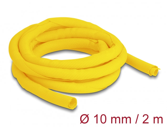 Delock Gewebeschlauch selbstschließend hitzebeständig 2 m x 10 mm gelb