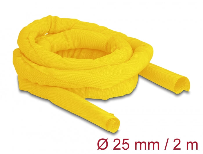 Delock Gewebeschlauch selbstschließend hitzebeständig 2 m x 25 mm gelb