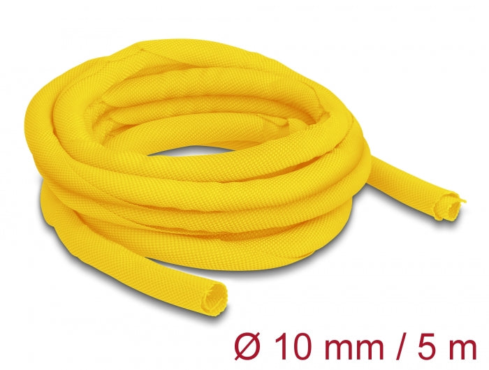 Delock Gewebeschlauch selbstschließend hitzebeständig 5 m x 10 mm gelb