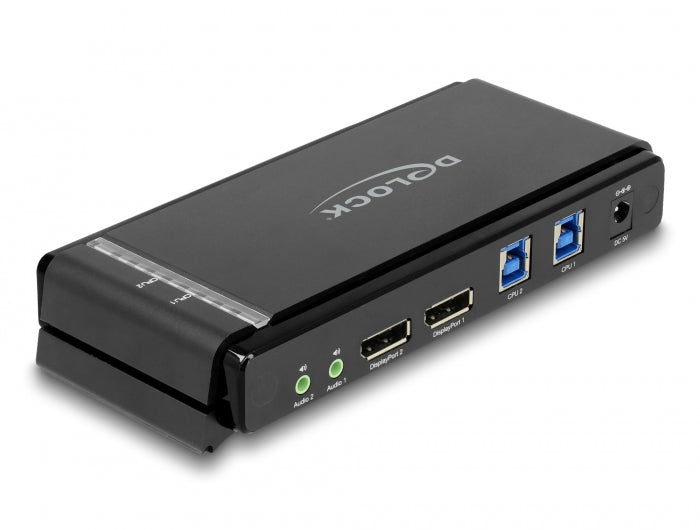 Delock DisplayPort 1.4 KVM Switch 8K 60 Hz mit USB 5 Gbps und Audio