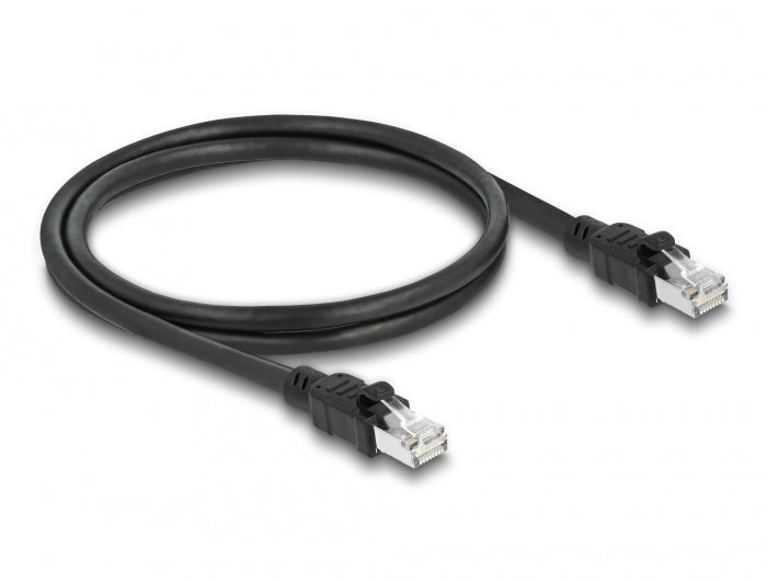 Delock Netzwerkkabel RJ45 Cat.6A F/UTP mit innerem Metallmantel 1 m