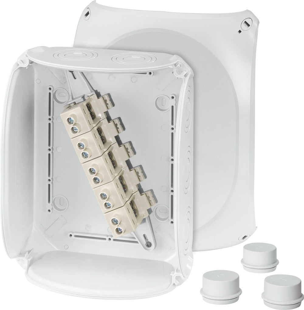 HENSEL Klemmenkasten 25qmm 5f Kst AP hfr DK 2525 G 255x205x112mm IP66