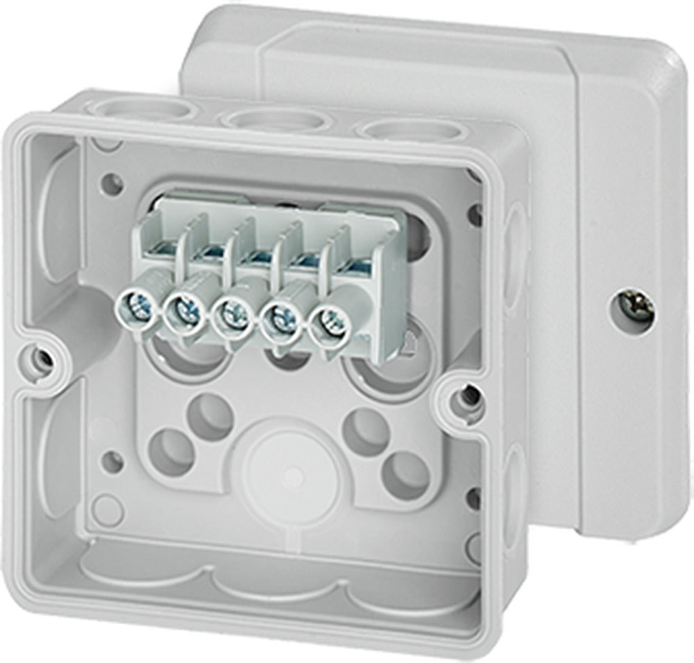 HENSEL Klemmenkasten 2,5qmm 5f Kst AP DE 9325 88x88x47mm IP55 hfr