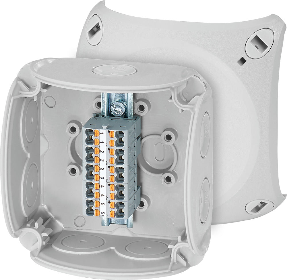 HENSEL Klemmenkasten 2,5qmm 5f Kst AP DK 0202 P 93x93x62mm IP66 hfr