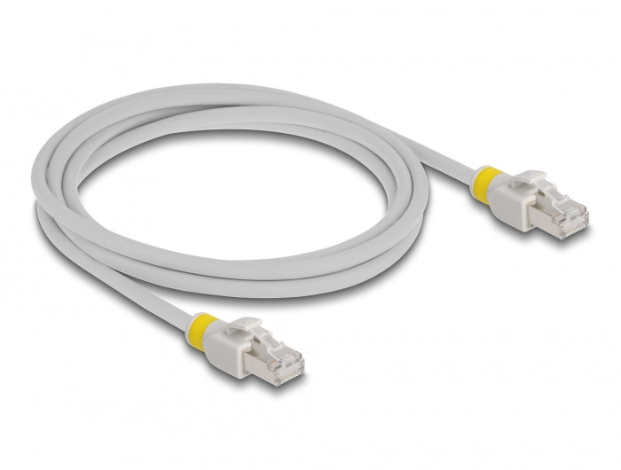 Delock Netzwerkkabel RJ45 Cat.6A S/FTP mit farbigen Clips 2 m