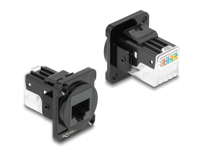 Delock D-Typ Modul RJ45 Cat.6A Buchse zu LSA Buchse