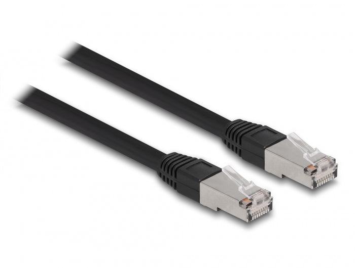 Delock RJ45 Netzwerkkabel Cat.6A S/FTP PE Outdoor 10 m schwarz