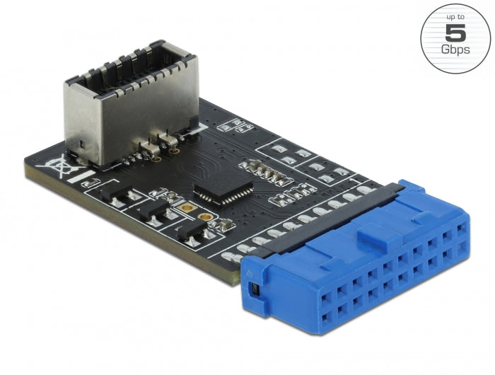 Delock USB 5 Gbps Adapter Typ-E Key A Pfostenbuchse zu intern Key A Buchse