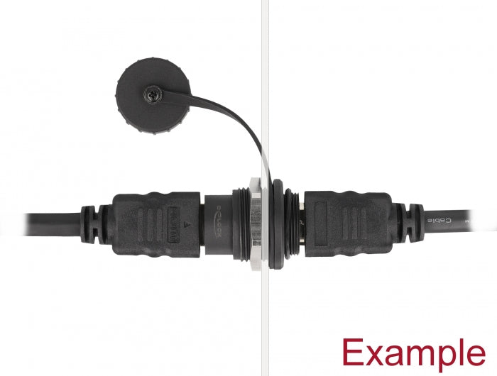 Delock HDMI-A Einbaubuchse mit Staubschutzkappe