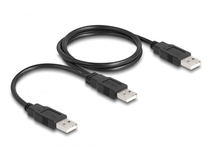 Delock USB 2.0 Kabel Typ-A zu 2 x Typ-A 70 cm