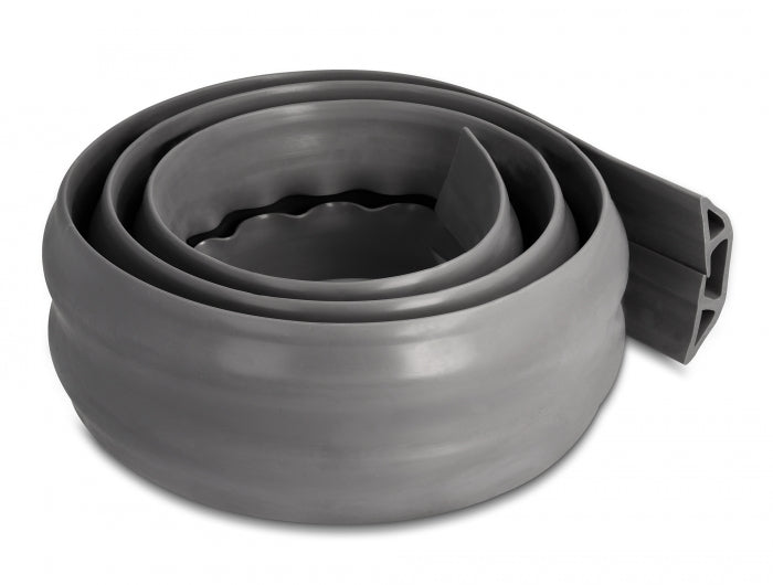 Delock Kabelkanal PVC flexibel 70 x 13 mm - Länge 1,5 m grau