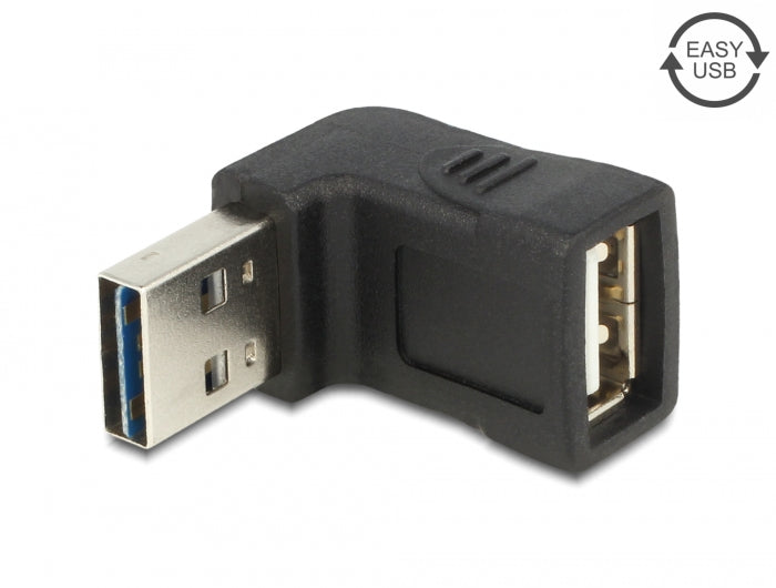 Delock Adapter EASY-USB 2.0-A Stecker > USB 2.0-A Buchse gewinkelt oben / unten