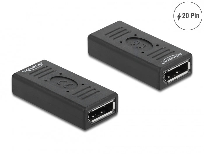 Delock DisplayPort 1.2 Adapter Buchse zu Buchse Gender Changer mit Pin 20