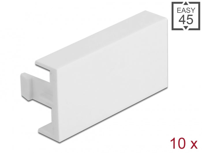Delock Easy 45 Modul-Blindblende 45 x 22,5 mm 10 Stück weiß