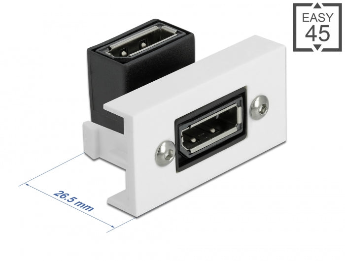Delock Easy 45 DisplayPort Modul gewinkelt 90° 22,5 x 45 mm