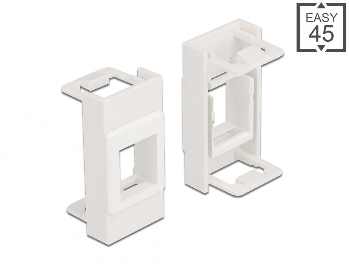 Delock Easy 45 Modul Keystone Halterung 22,5 x 45 mm, weiß