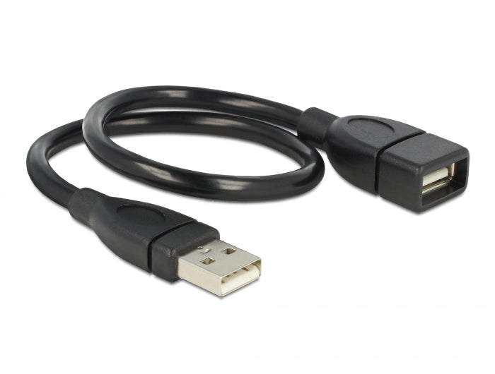 Delock Kabel USB 2.0 Typ-A Stecker > USB 2.0 Typ-A Buchse ShapeCable 0,35 m