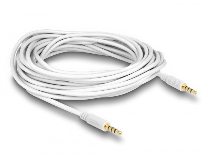 Delock Kabel Klinke 3,5 mm 4 Pin Stecker > Stecker 5 m