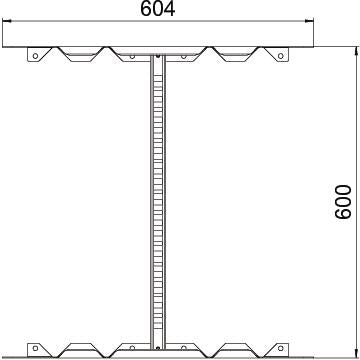 BETTERMANN Gelenkverbinder ST 600x60mm LMFV 660 FS Schraubverb Kabelleiter
