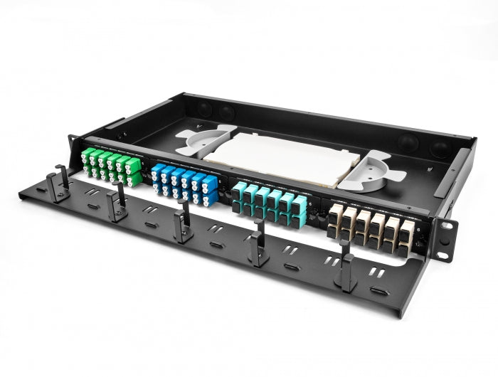 Delock LWL Adapter Panel LC Duplex OM4 12 Port aqua