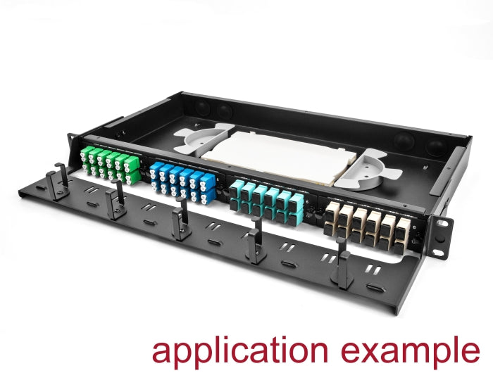 Delock 19″ LWL HD (High Density) Patchpanel 1 HE schwarz
