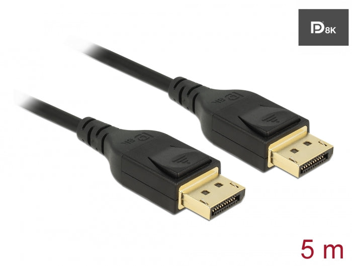 Delock DisplayPort Kabel 8K 60 Hz 5 m DP 8K zertifiziert