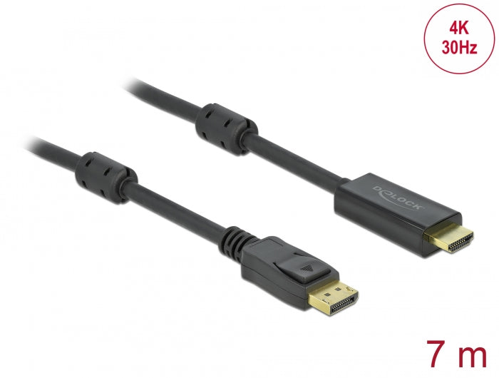 Delock Passives DisplayPort 1.2 zu HDMI Kabel 4K 30 Hz 7 m
