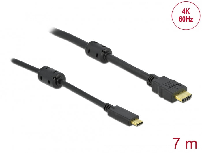 Delock Aktives USB Type-C™ zu HDMI Kabel (DP Alt Mode) 4K 60 Hz 7 m