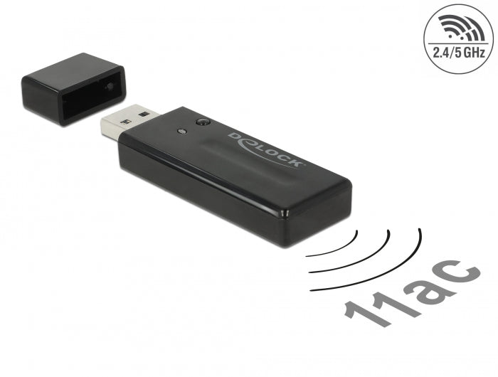 Delock USB Dualband WLAN ac/a/b/g/n Stick 867 + 300 Mbps
