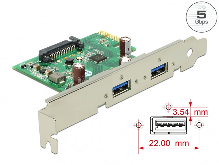 Delock PCI Express x1 Karte > 2 x USB 3.0