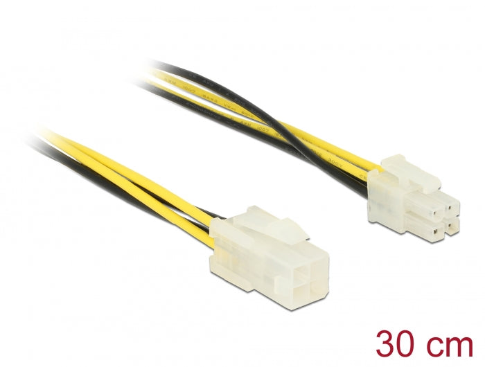 Delock Verlängerungskabel P4 4 Pin Stecker > P4 4 Pin Buchse 30 cm